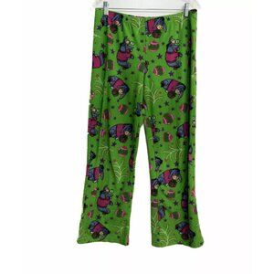 Disney Winnie The Pooh Womens Green Pants Eeyore Print Stretch Pure Polyester L